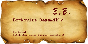 Borkovits Bagamér névjegykártya